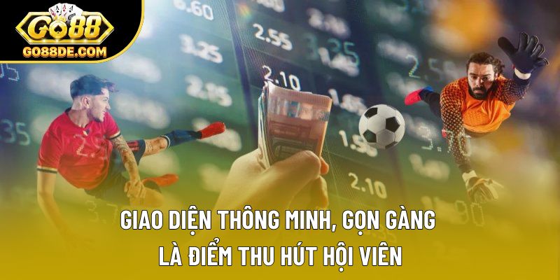 Giao diện thông minh, gọn gàng là điểm thu hút hội viên
